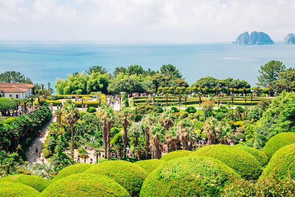 Oedo-Botania island, garden scenery at summer day in Geoje, Korea