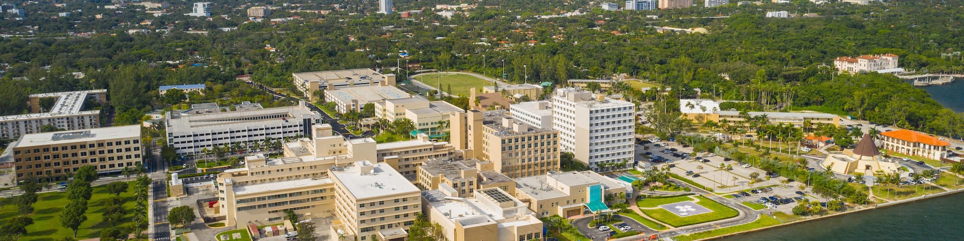 Aerial photo of Mercy Hospital Miami Coconut Grove