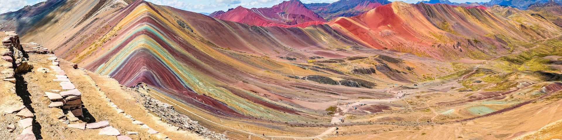 Vinicunca or Winikunka. Also called Montna a de Siete Colores. Mountain in the Andes of Peru