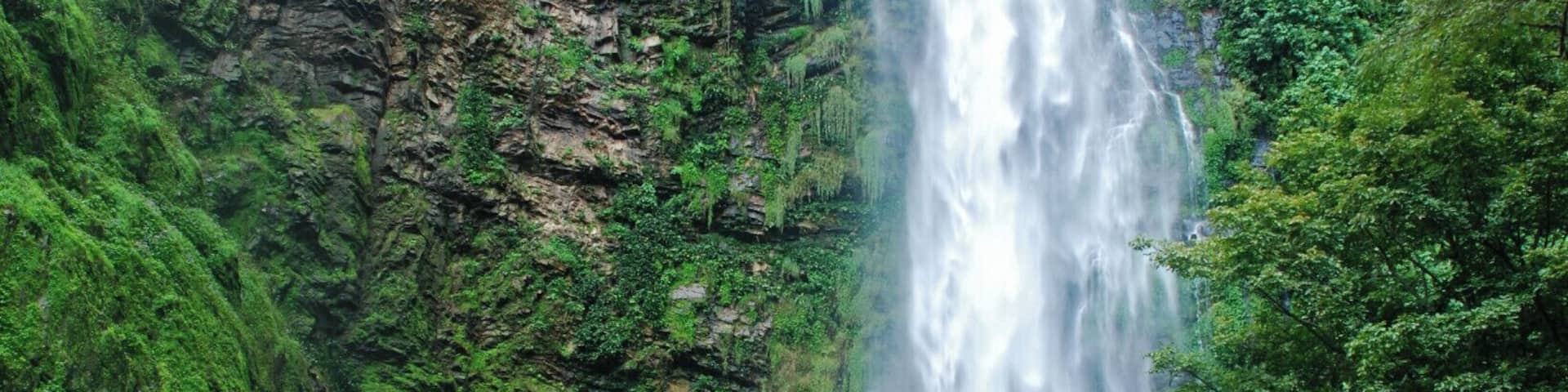 Wlii waterfall, a short trip from Hohoe along the border with Togo.