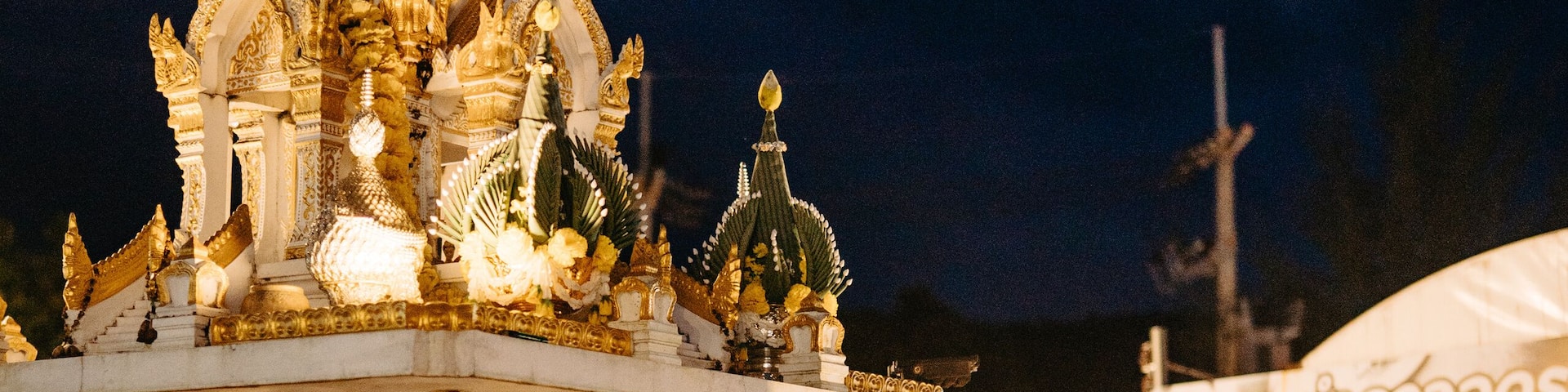 Thai Spirit House at Ao Nang Landmark Night Market in Krabi, Thailand