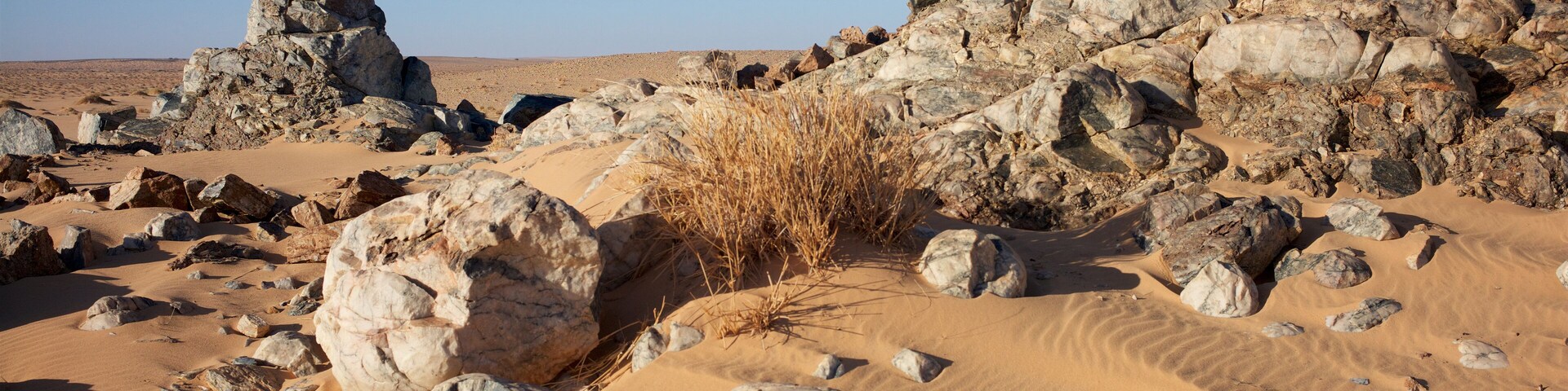 rocks in the Mauritanian desert. Region of Inchiri, Mauritania.