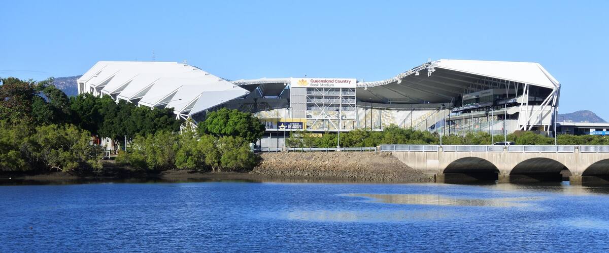 North Queensland Stadium in Railway Estate a suburb of Townsville, Queensland, Australia.