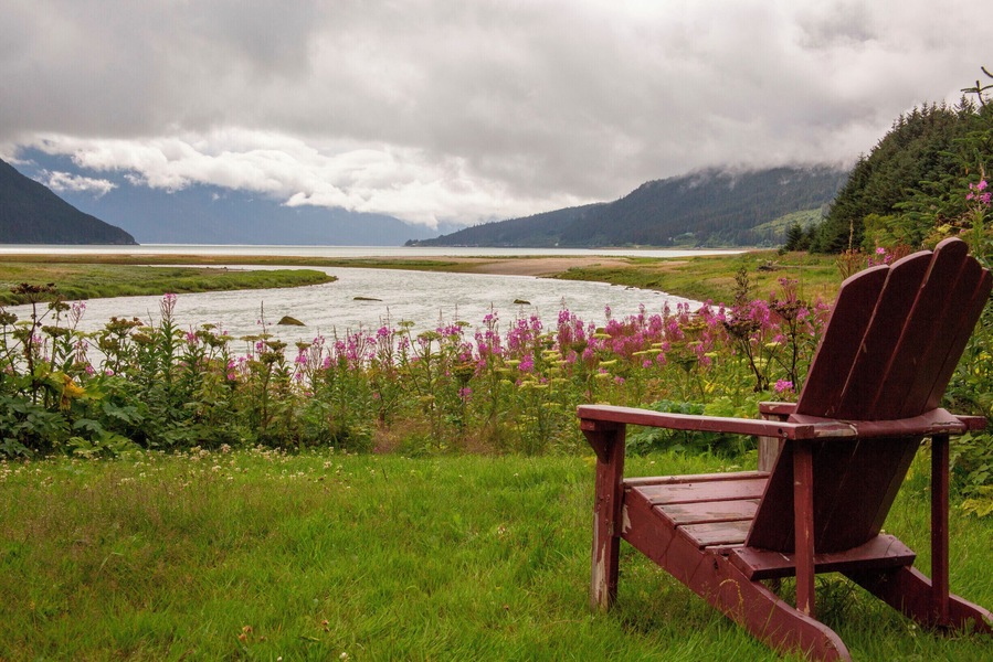 View of the Chilkat River near Haines, AK.
Pure serenity.