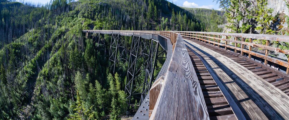 Historic Trestle at Myra Canyon Provincial Park, Canada