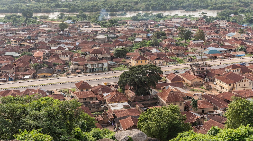 A view of Abeokuta city from Olumo Rock