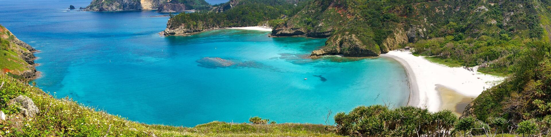 Paradise view from the top of Ogasawara