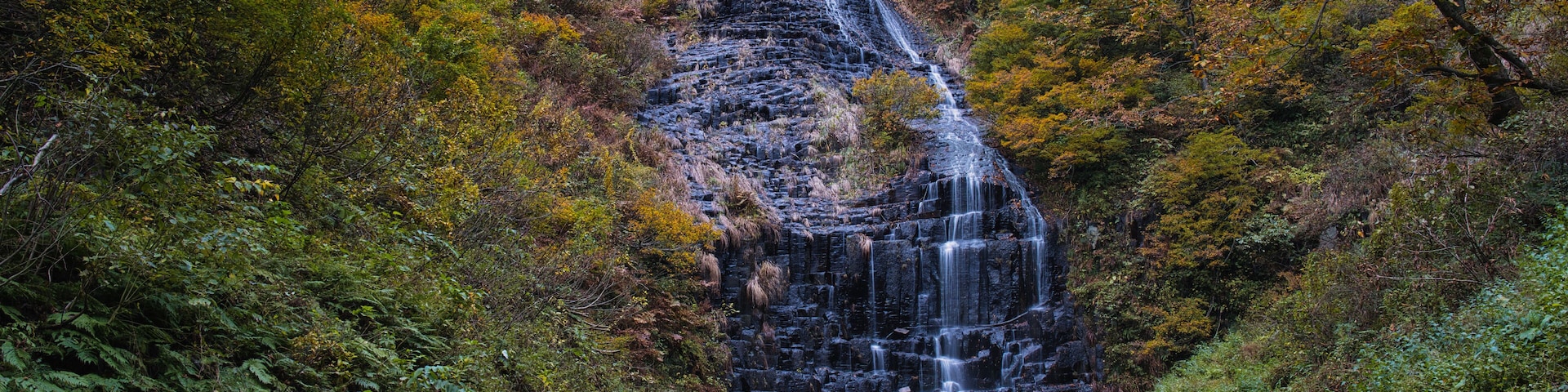 Akita,Japan - October 30, 2024: Hiyama fall in Akita, Japan