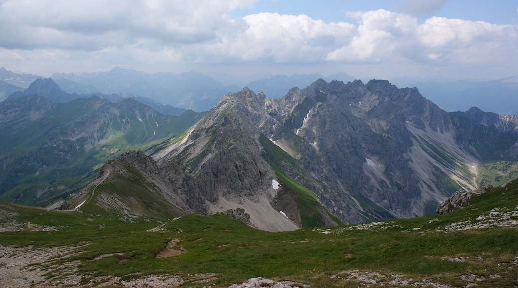 Blick Grosser Daumen nach Hindelanger Klettersteig