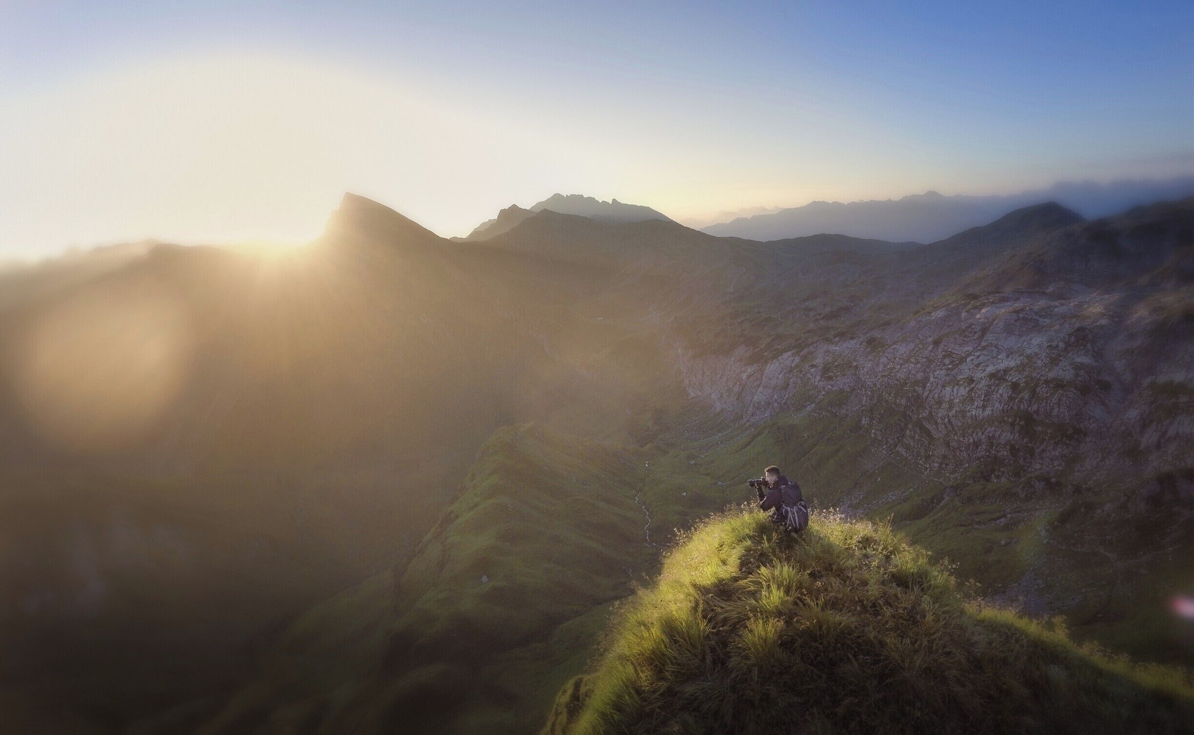 It takes about 5 hours of hiking to get to the lake Shcrecksee, but boy, it is worth it. It is unbelievable stunning.