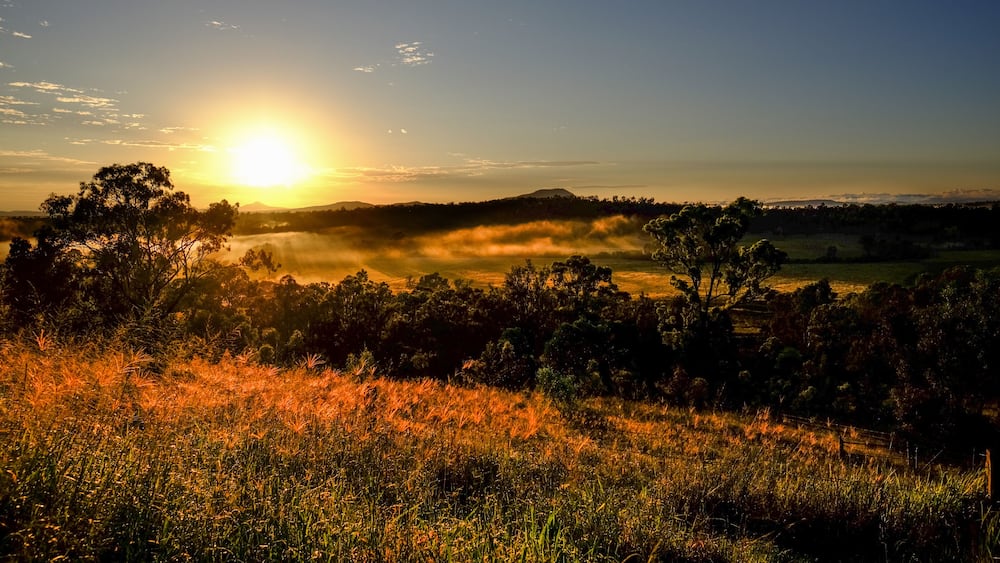 View of the Grandchester area in the Ipswich / Scenic Rim region, Queensland