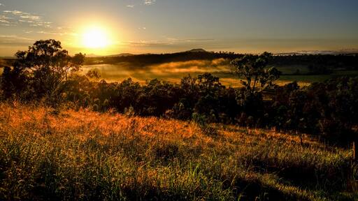 View of the Grandchester area in the Ipswich / Scenic Rim region, Queensland