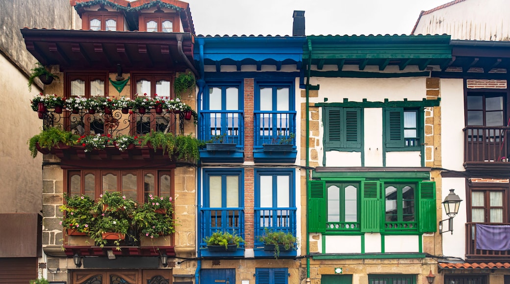 Urban landscape of the city of Irun in Spain in the Basque Country