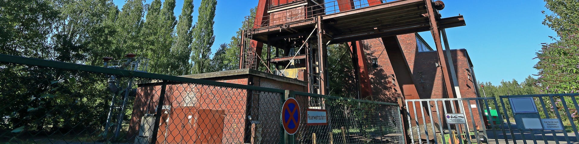 Fördergerüst der ehemaligen Zeche Monopol in Kamen