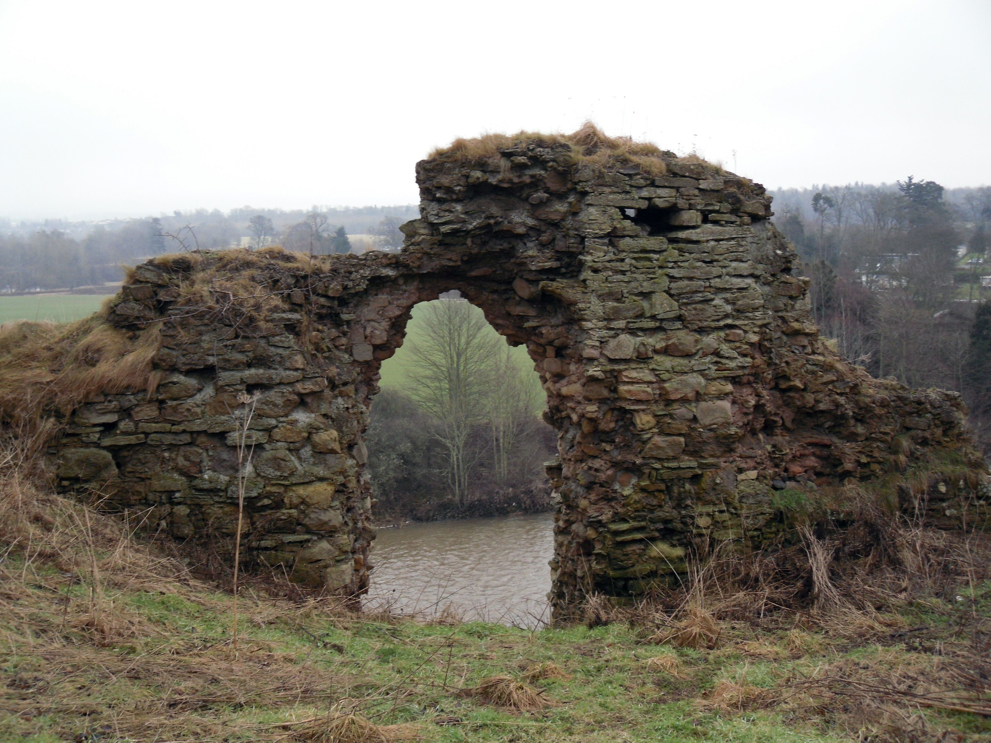 The River Teviot from Roxburgh Castle