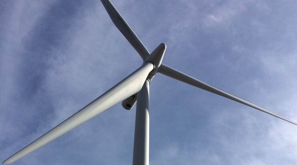 Gorgeous morning for a walk round the wind farm