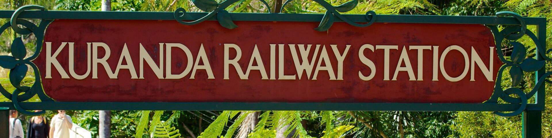 Cairns and Northern Beaches showing street scenes and signage