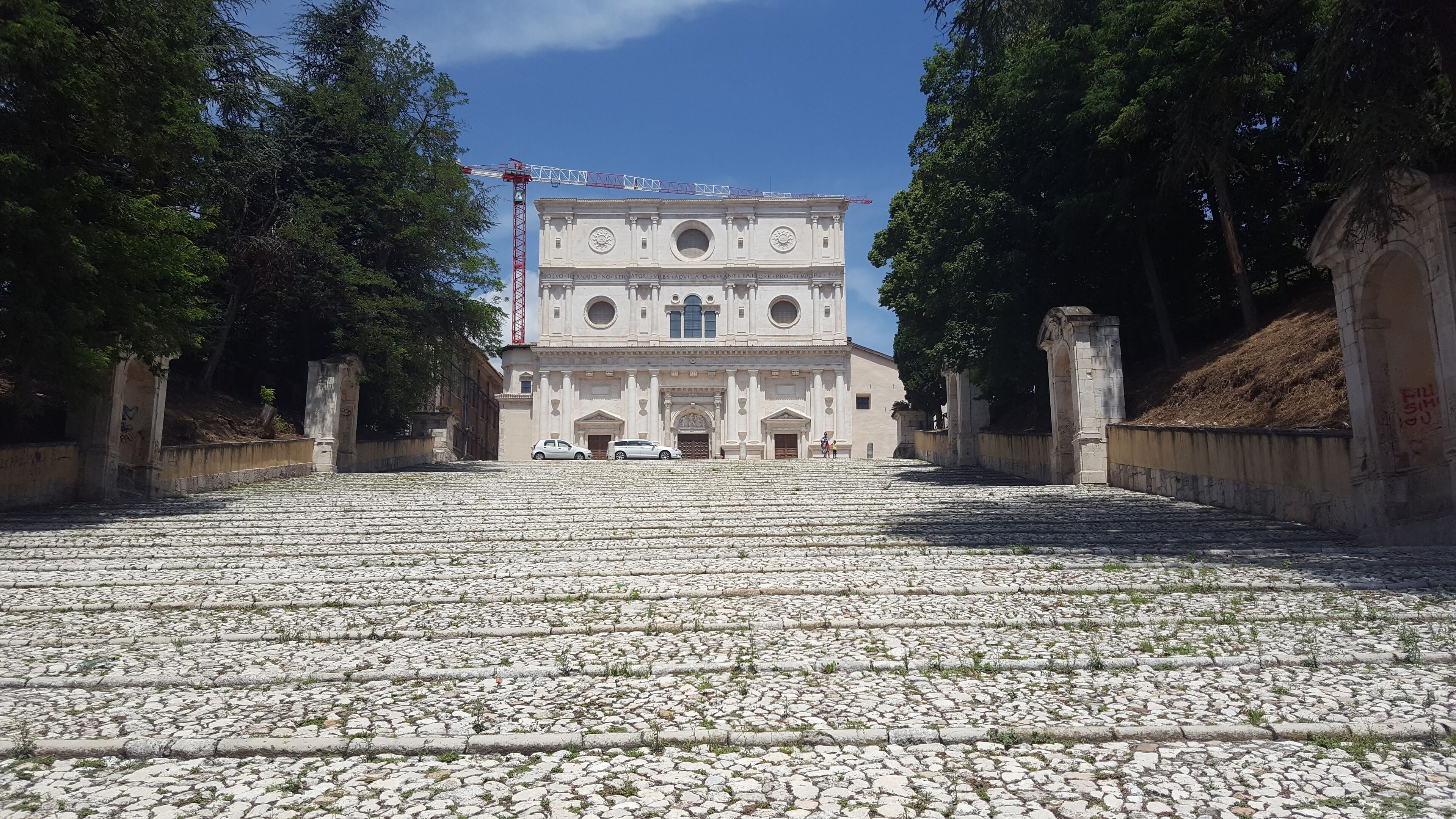 L'Aquila - view upstairs