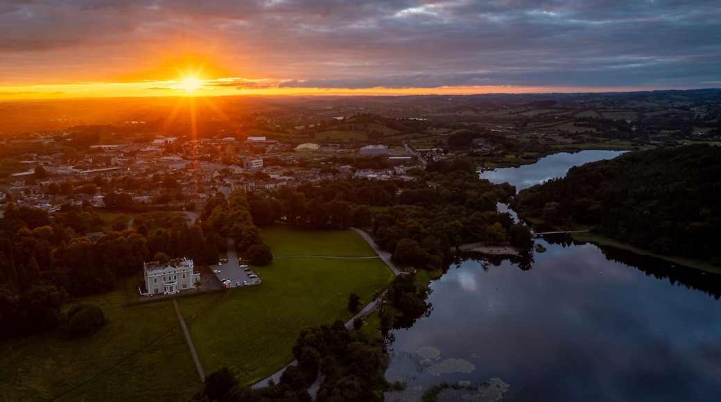 Beautiful sunset over Castleblayney, County Monaghan, Ireland