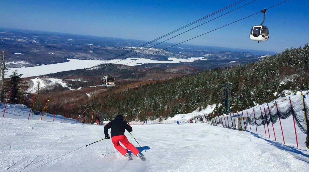 Spring skiing at Mont Tremblant. Enjoying the empty slopes and sunshine this morning. .