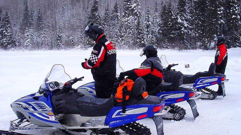 Skidooing in Canada. Great fun!