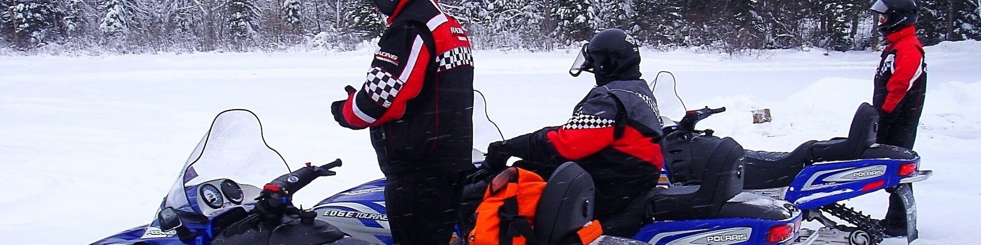 Skidooing in Canada. Great fun!