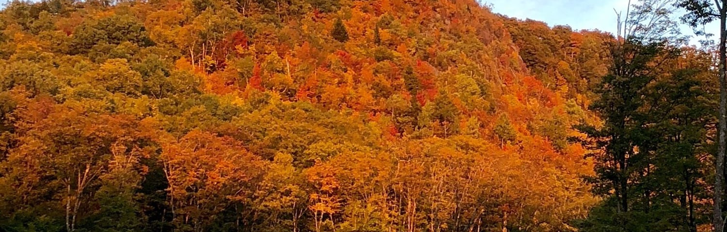 Fall sunset at Mont Tremblant. 
#Golden