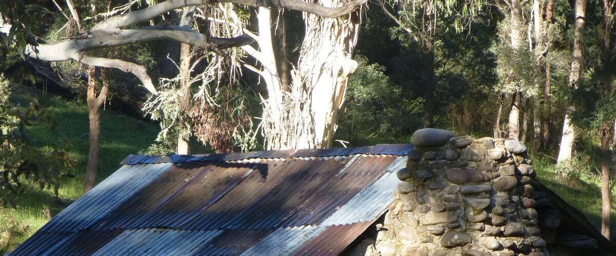 Bindaree Hut, lovely old cattlemen's hut at Bindaree Flats on Mt Stirling. Free camping, bush... mountains... animals going bump in the night... gorgeous. Grab a map and head up to Mt Stirling on the circuit road. Northern Victoria, about 5 hours from Melbourne.