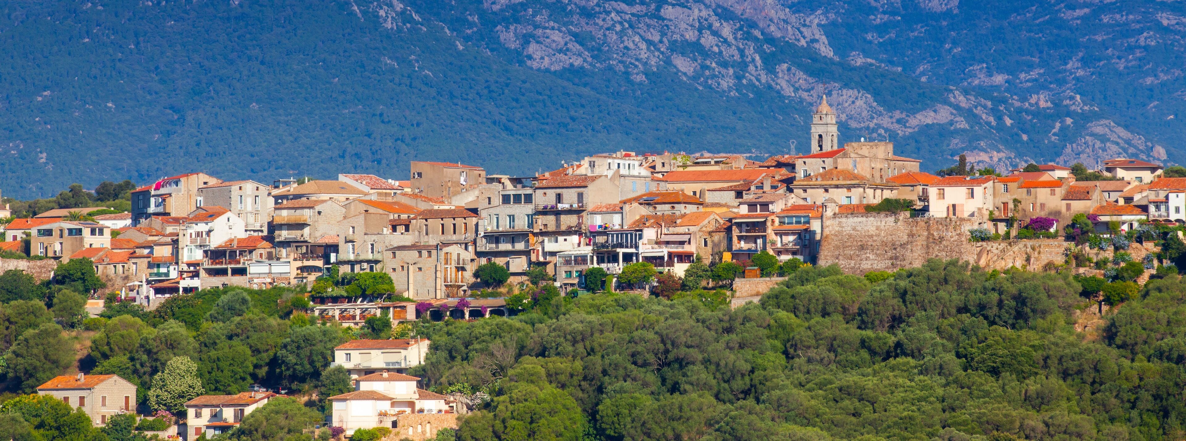 Porto-Vecchio town cityscape, Corsica