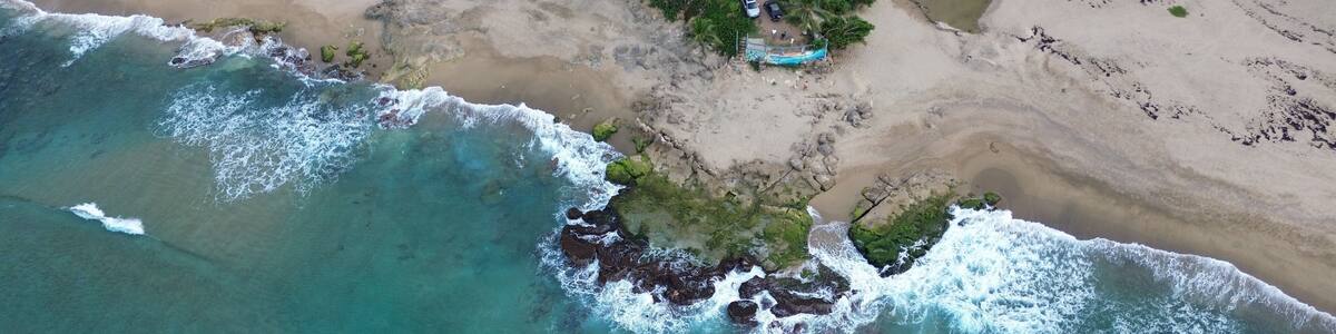 Puerto Rico Coast, Beach, and Mountains in Quebradillas and El Mirador de Guajataca