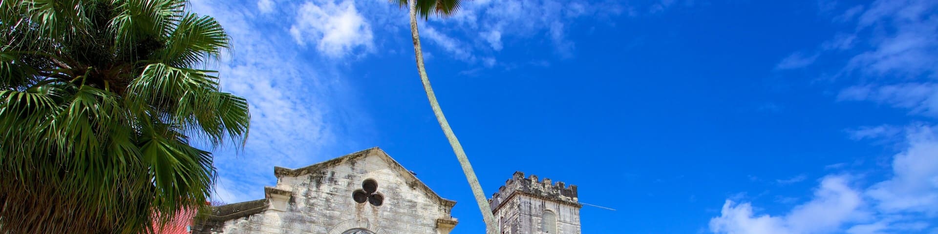 Bridgetown ofreciendo un cementerio, elementos patrimoniales y una iglesia o catedral