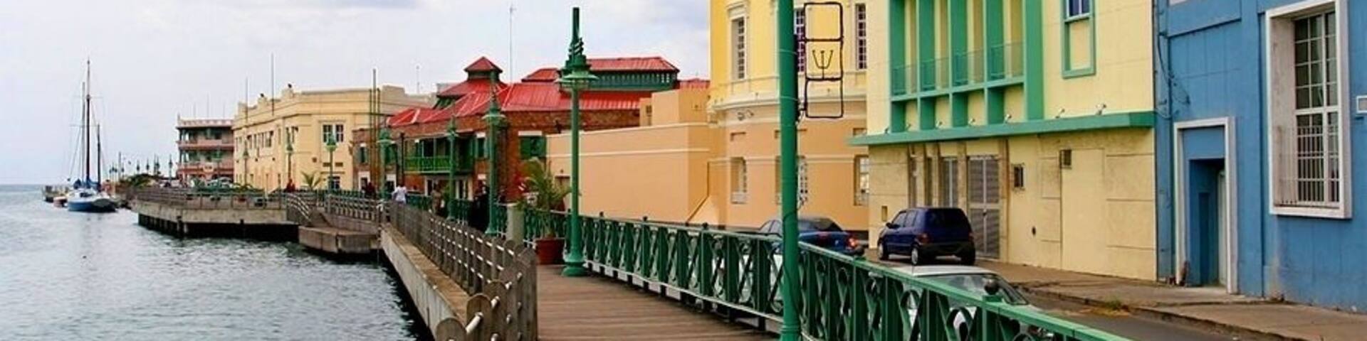 Bridgetown, the capital of Barbados, is a port city on the island’s southwest coast. It's known for its British colonial architecture, 17th-century Garrison and horseracing track. Near the central National Heroes Square, which fringes the Constitution River, Nidhe Israel Synagogue and its museum explore the island’s Jewish history.