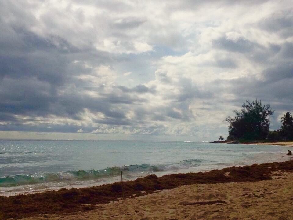 Peaceful and serene day at Accra Beach in Barbados. 