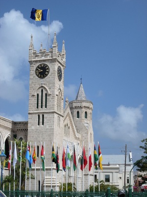 The capital building clock tower.