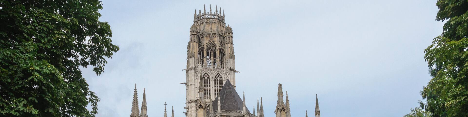 Saint-Ouen Abbey Church, a Gothic Roman Catholic church in Rouen, Normandy, France