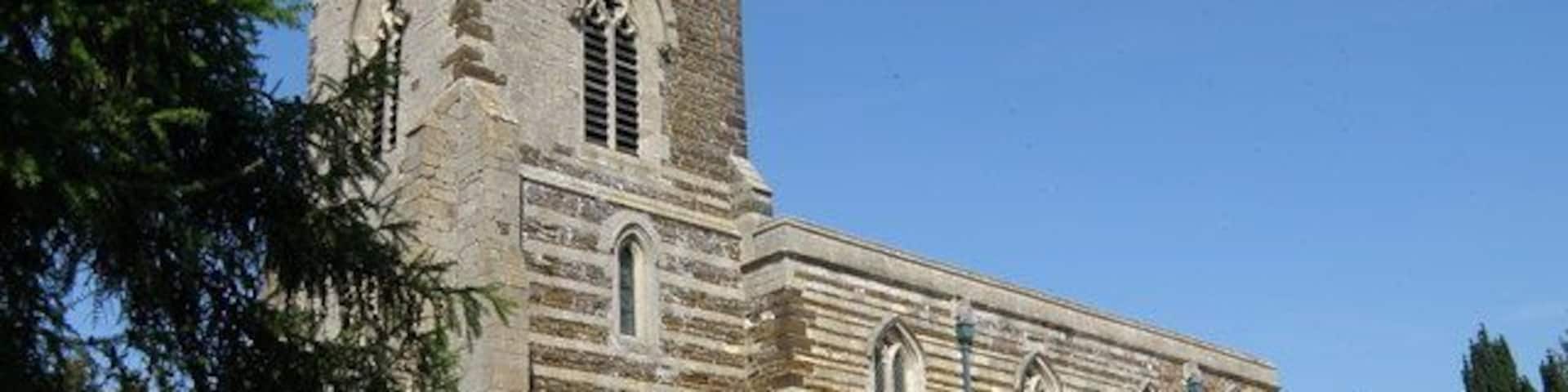 St Peter's parish church, Tempsford, Bedfordshire, seen from the southwest