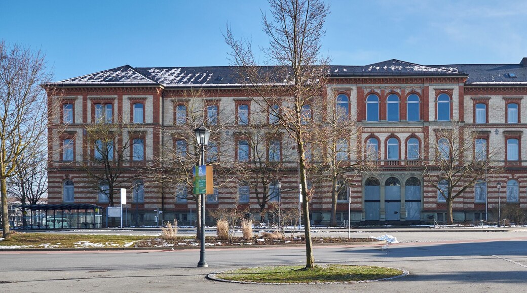 Building in the Schützenstraße, once a seminar for teachers, later main building of the Toin Gakuen Schule Deutschland, Bad Saulgau, district Sigmaringen, Baden-Württemberg, Germany