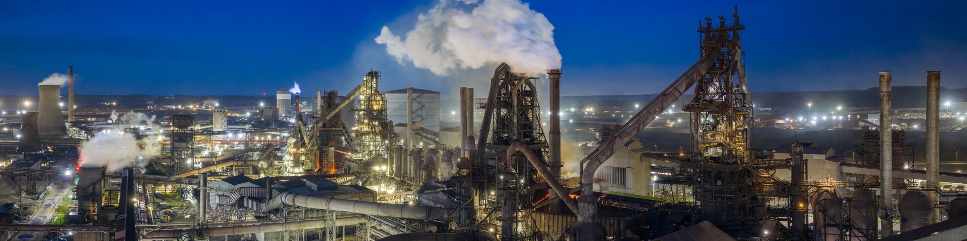 Scunthorpe Steelworks, UK steel production. Industrial site on the edge of Scunthrope in Lincolnshire