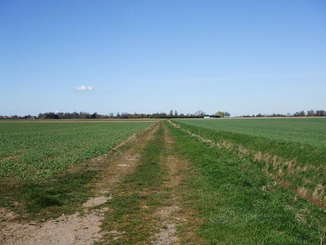Track alongside Eastoft Main Parish Drain