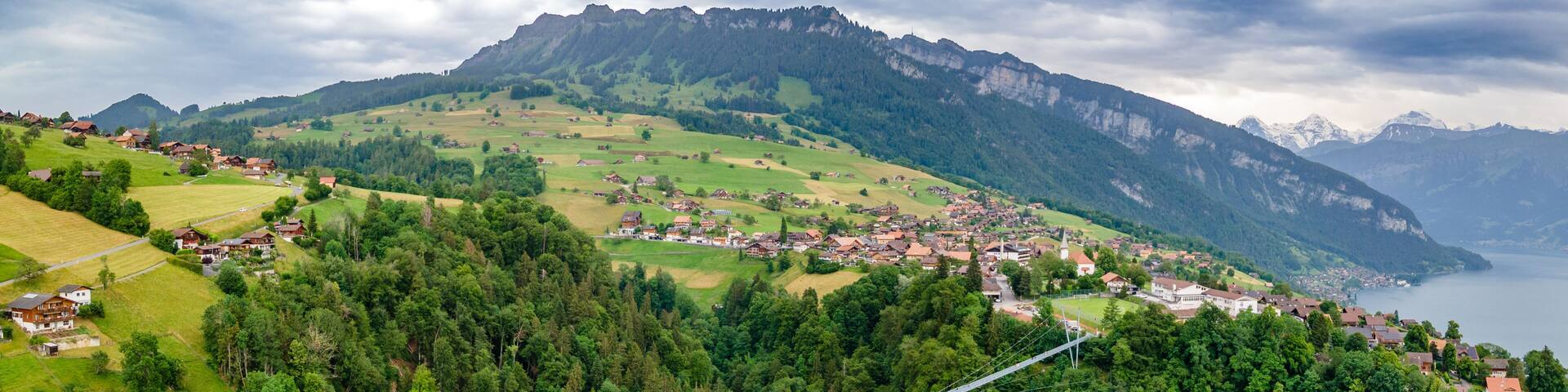 Sigriswil suspension bridge, Switzerland.