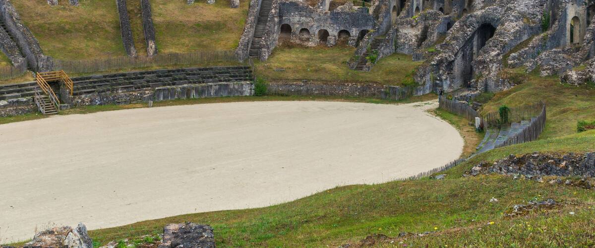 Part of the roman amphitheater, Saintes, Charente-Maritime