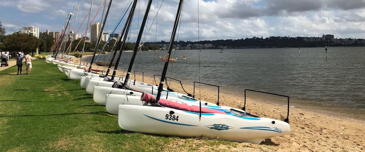 Swan River foreshore in South Perth