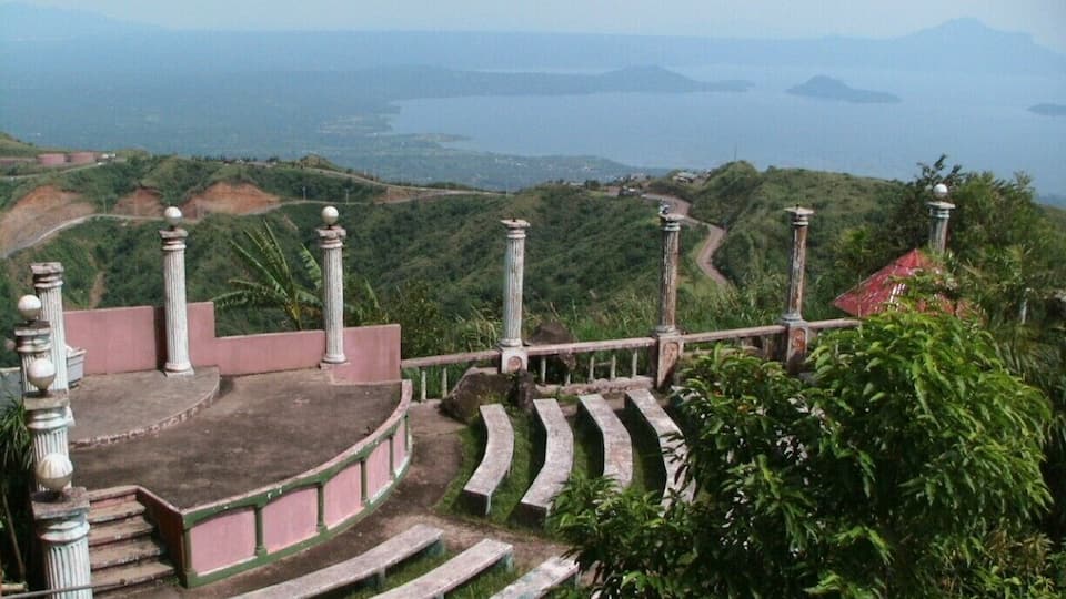 again using my imagination , this is a stage with an audience's seat, either for religious purpose, or any function