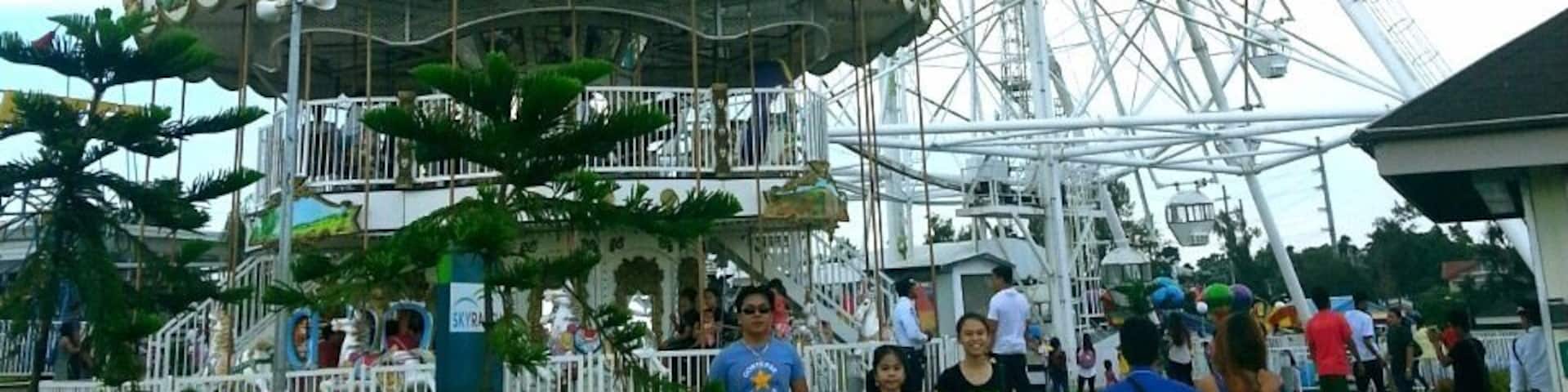 Sky eye at Tagaytay Philippines. I love the cool breeze in this place plus all the fun rides!