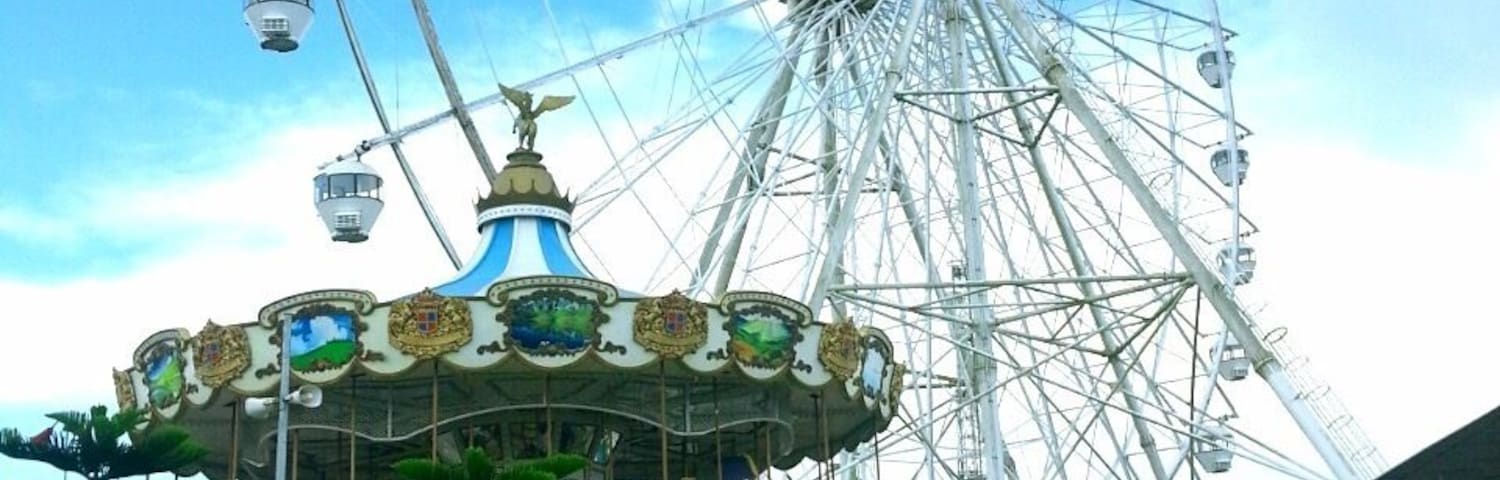 Sky eye at Tagaytay Philippines. I love the cool breeze in this place plus all the fun rides!