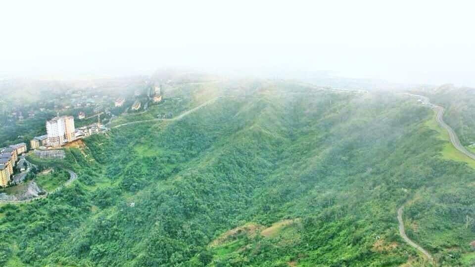 View from a ruined Marcos house.
