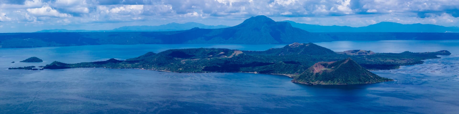 Extinct Volcano in Lake