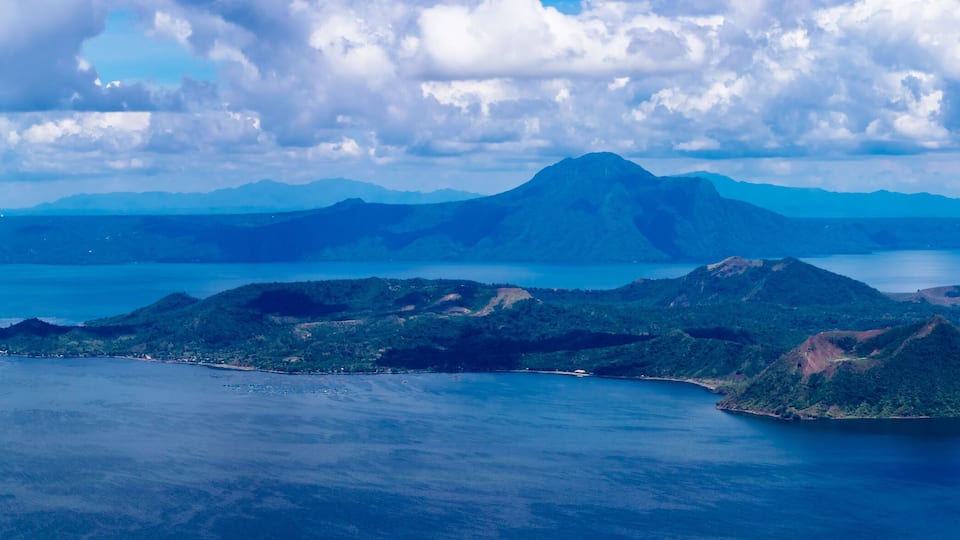 Extinct Volcano in Lake