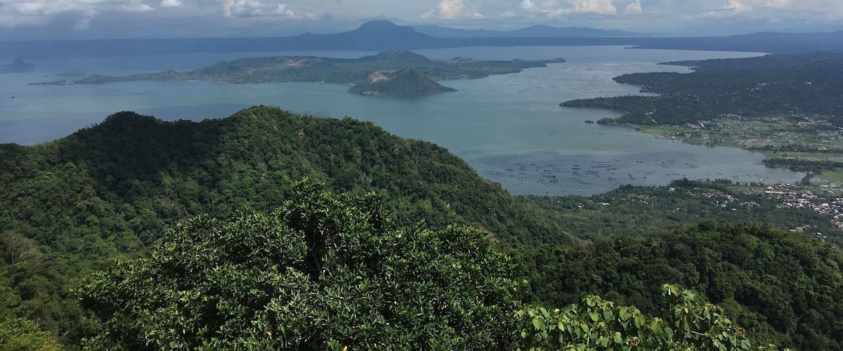 View from Taal Vista Hotel