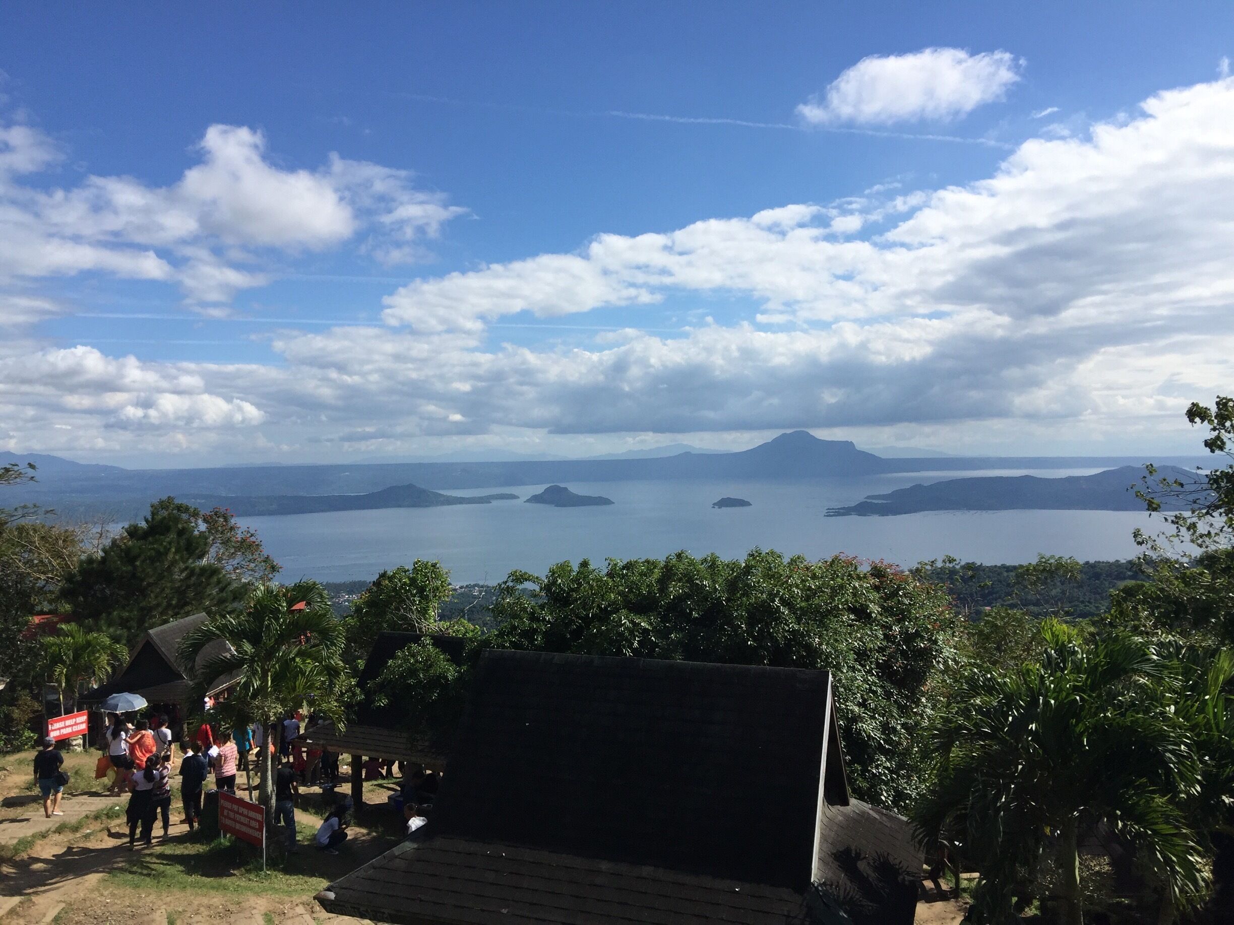 #Blue This is the amazing Taal Volcano, in the Taal Lake. The crater lake on Volcano island is the largest lake on an island in the world. Moreover, this lake contains Vulcan Point, a small rocky island that projects from the surface of the crater lake, which was the remnant of the old crater floor that is now surrounded by the 2-kilometre (1.2 mi) wide lake, now referred to as the Main Crater Lake. Vulcan Point is often cited as the largest third-order island (island in a lake on an island in a lake on an island) in the world.